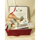 Gift Box with art products and deli local products 3  with a small handkerchief